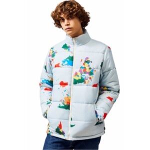 New Vans Save Our Planet Puffer Jacket Mens Sz M Skater Outdoor Streetwear